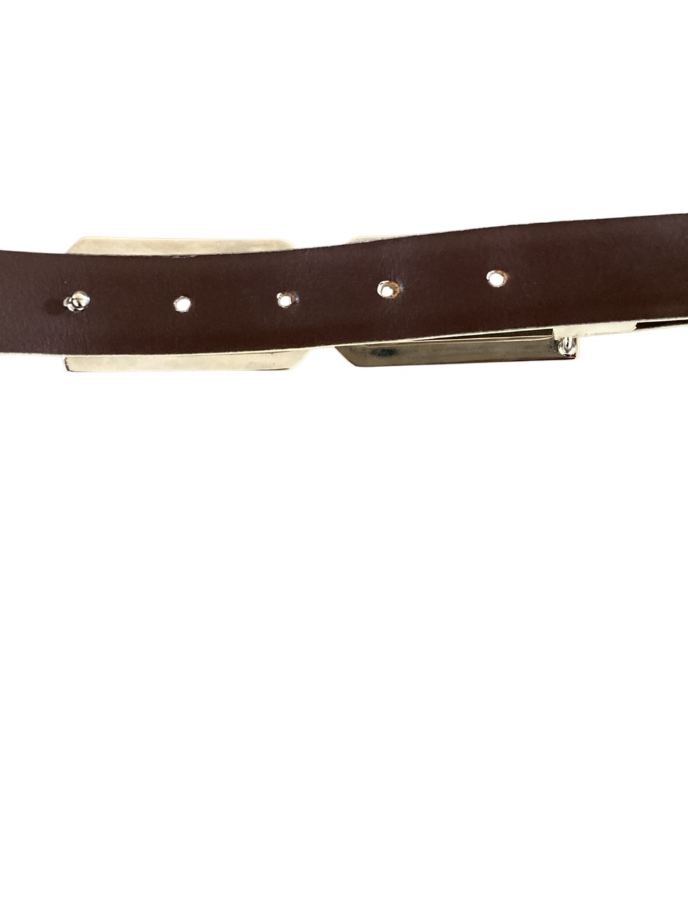 Dolce & Gabbana Ivory Leather Geometric DG Buckle Belt Made in Italy 80cm - Picture 5 of 12